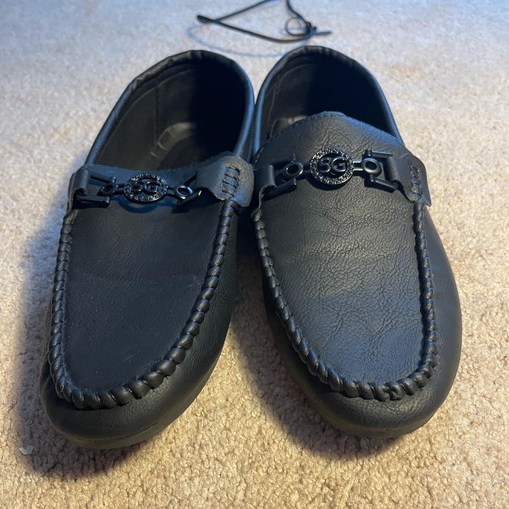 Black loafers